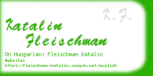 katalin fleischman business card